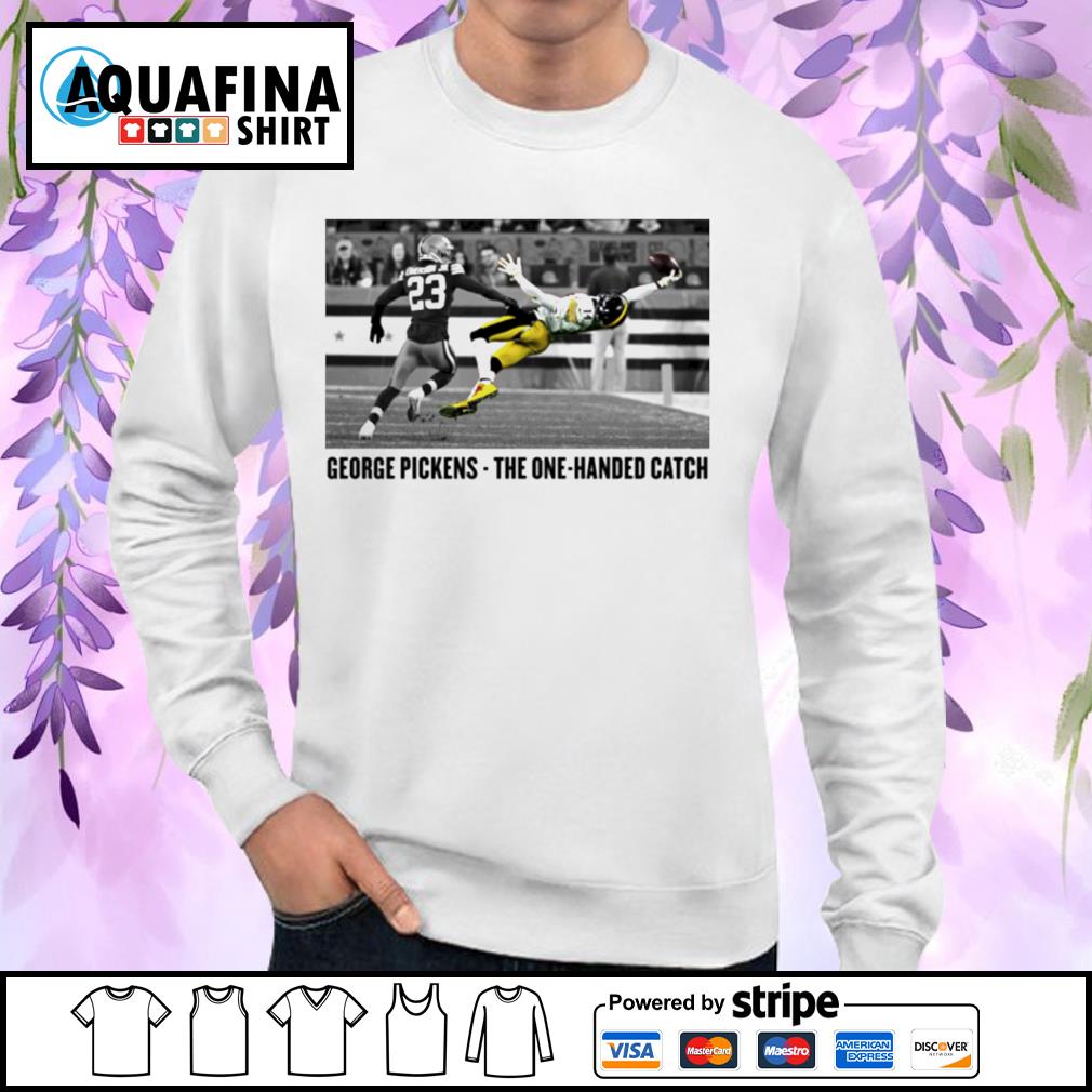 Official George pickens makes one handed catch T-shirt, hoodie, sweater,  long sleeve and tank top