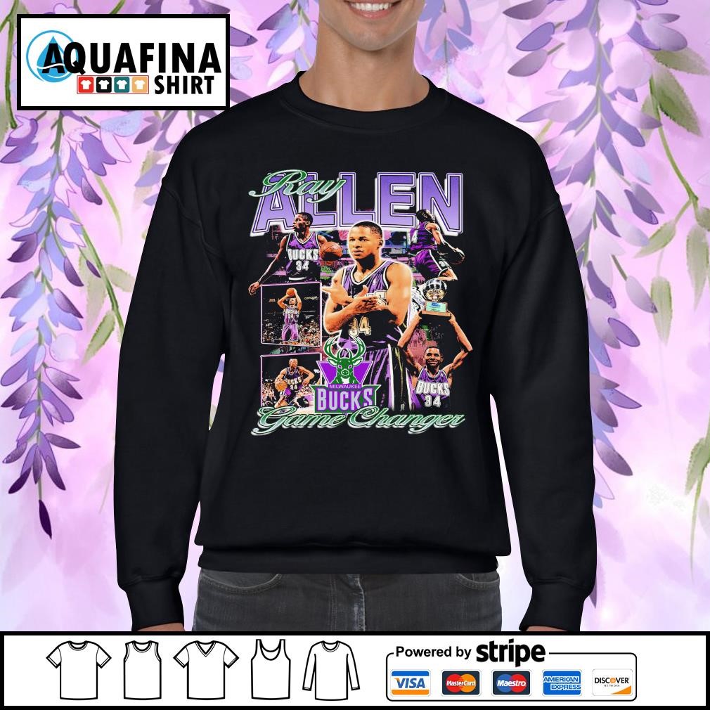 Milwaukee Bucks Ray Allen NBA vintage shirt, hoodie, sweater, long sleeve  and tank top