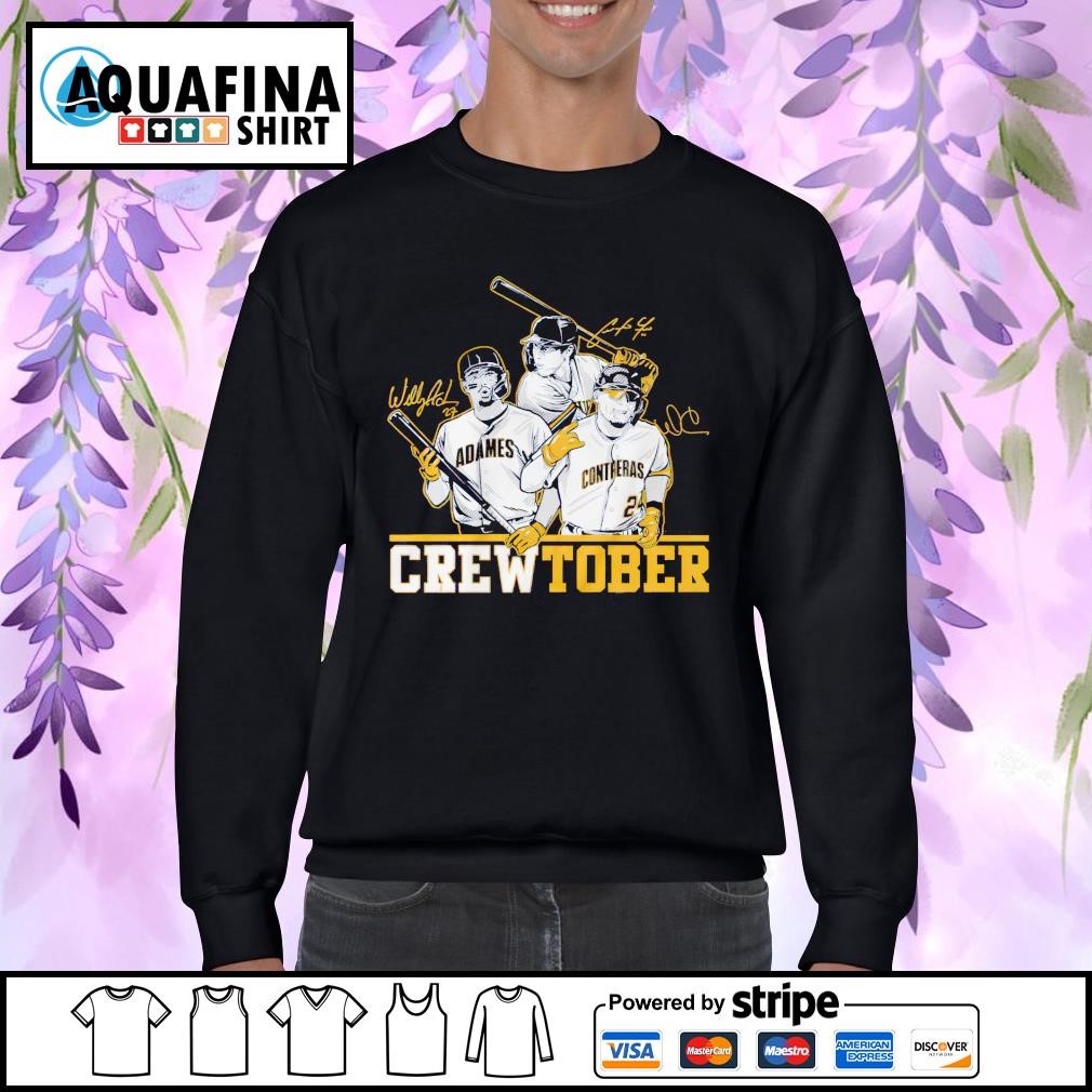 Christian Yelich Willy Adames And William Contreras Crewtober Shirt,  hoodie, sweater, long sleeve and tank top