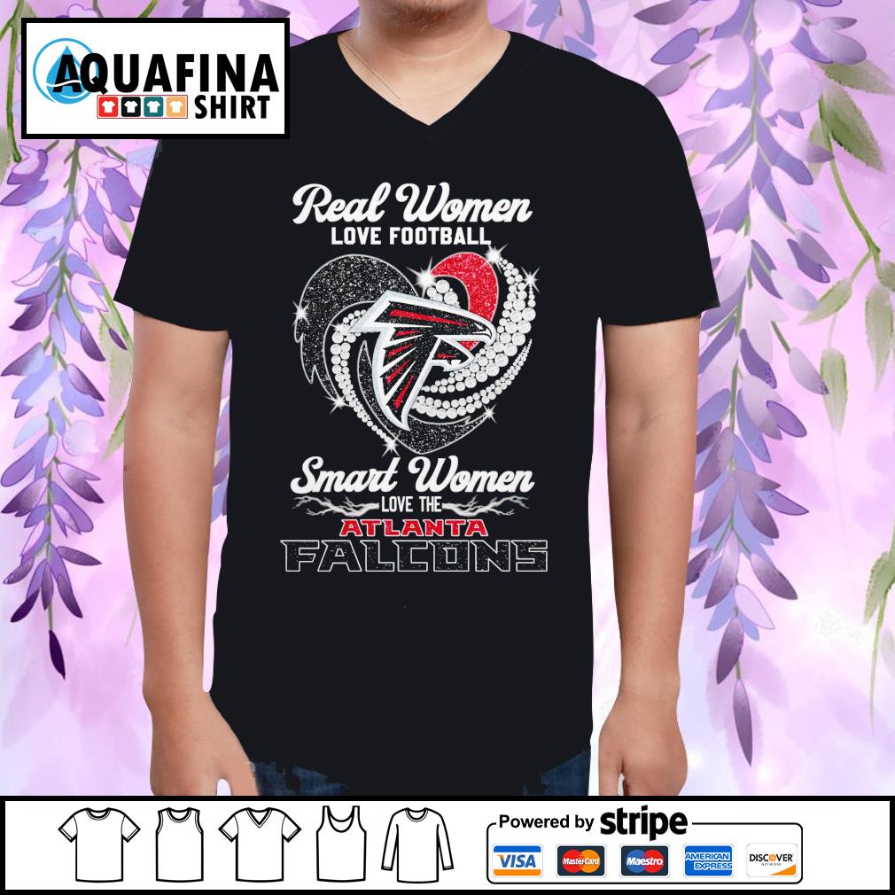 Real Women Love Football Smart Women Love Atlanta Falcons Diamond