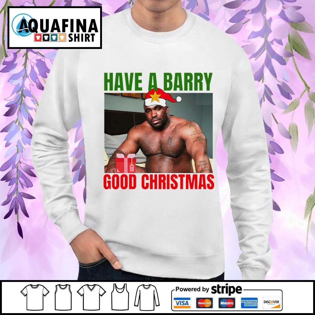 Big Dick Black Guy Meme Barry Wood Christmas 2023 shirt - Aquafinashirt