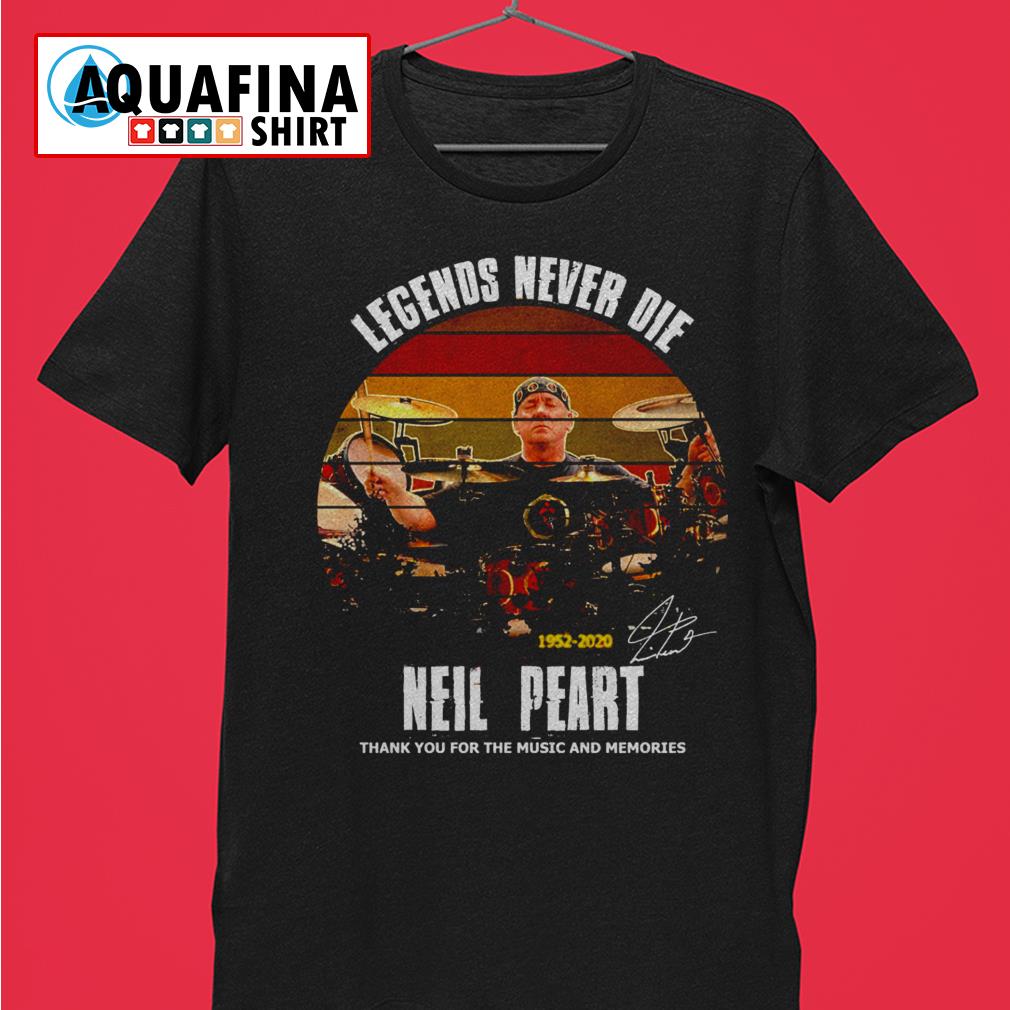 neil peart tribute shirt